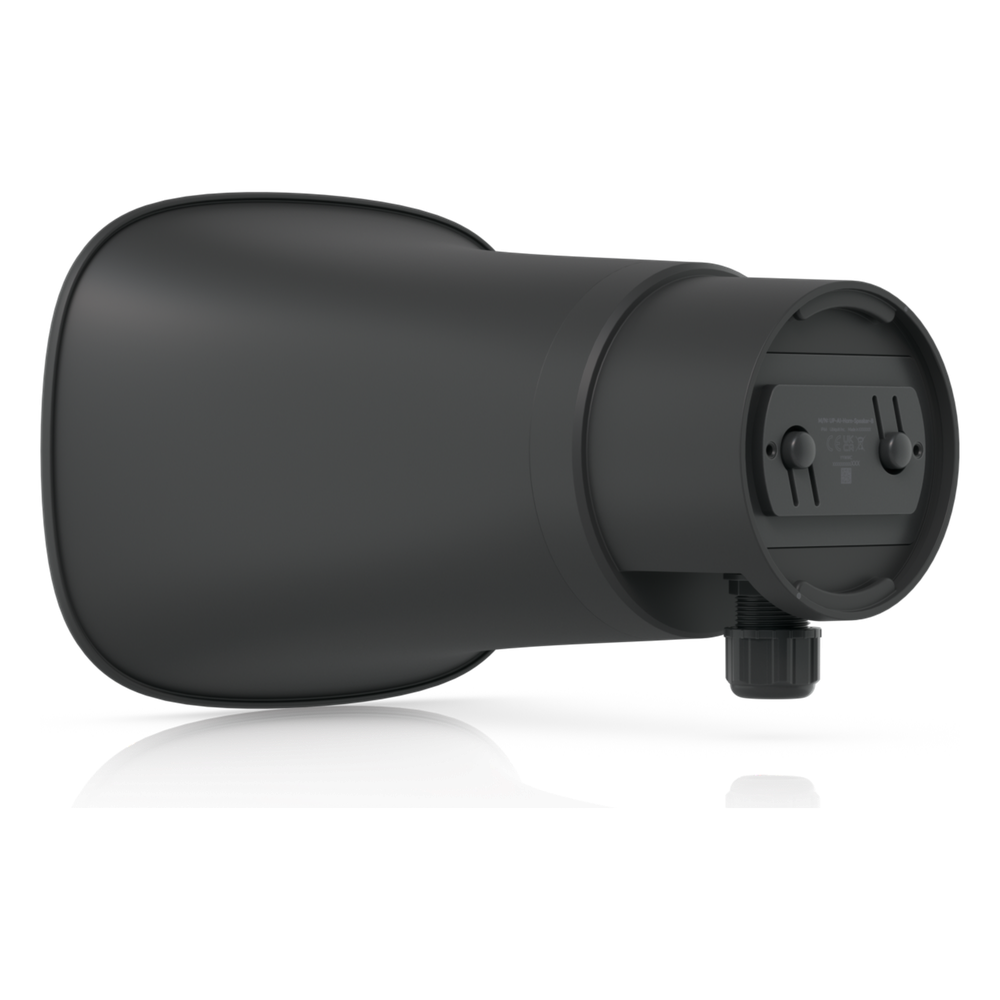 UniFi Protect AI Horn Speaker, Altavoz IP 120 dB, PoE+, Alerta AI Avanzada, Montaje Pared, Esquina y Poste, IP66, Color Negro