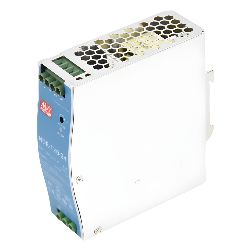Fuente de poder industrial para riel DIN / 120W / 24Vcc / 5A / Entrada: 90-264Vca