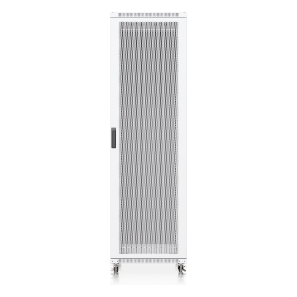 UACC Rack Cabinet 42U (600 × 800 mm) – Gabinete de Piso Totalmente Ensamblado con Ventiladores Integrados, Paneles Removibles, Ruedas con Seguro y Puerta Frontal Perforada para Óptimo Flujo de Aire