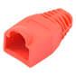 Bota Plástica para Protección de Plug RJ45, Color Rojo