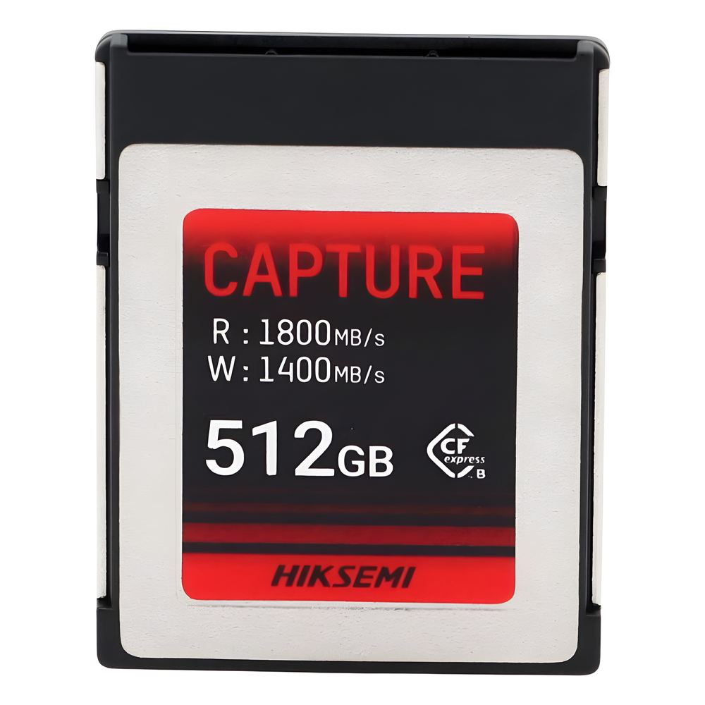 Memoria CFexpress Tipo B / 512 GB / 1800 MB/s Lectura / 1700 MB/s Escritura / Video 8K / PCIe Gen 3×2