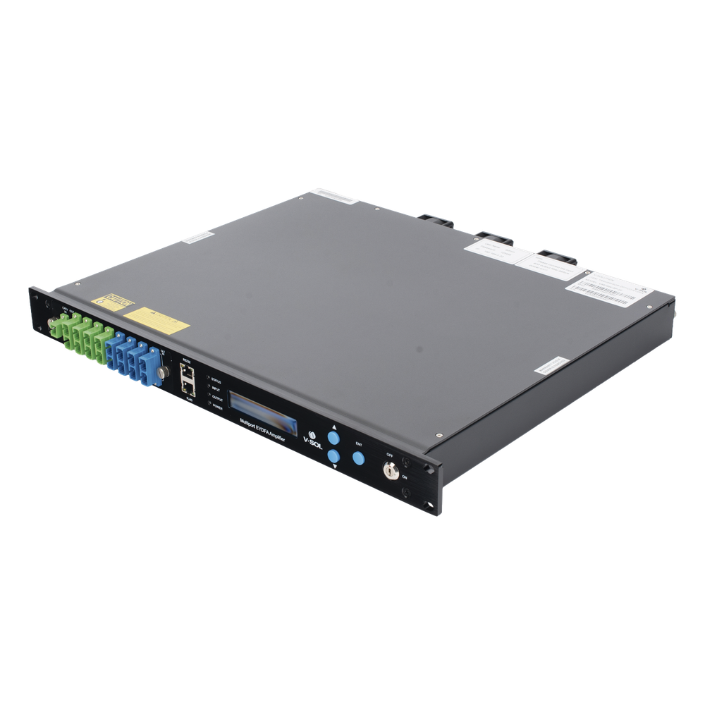 Amplificador Óptico EYDFA de 8 puertos de 1550nm