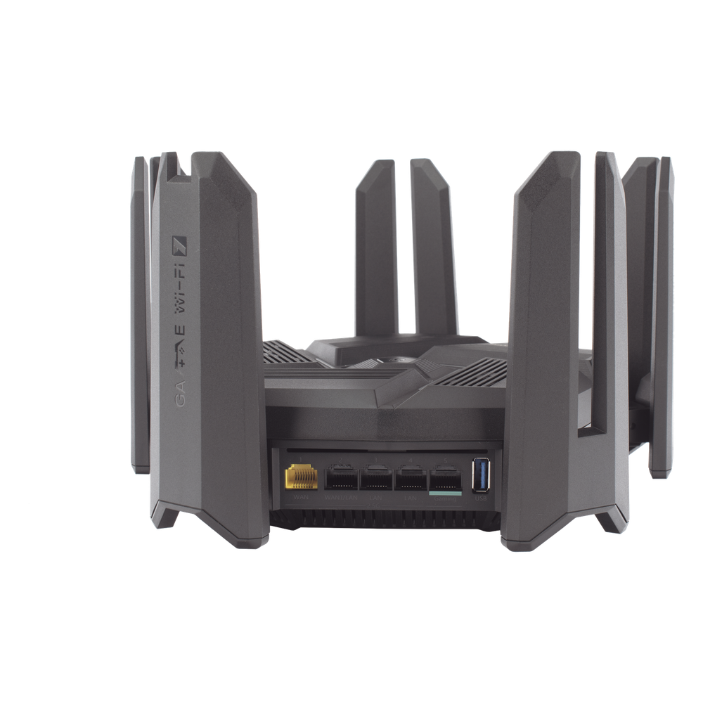 Home Router inalámbrico MESH Wi-Fi 7, Diseñado para GAMING con doble puerto WAN 2.5G para Sumar Ancho de banda, 3 puertos LAN 2.5G, 4 puertos LAN Gigabit.