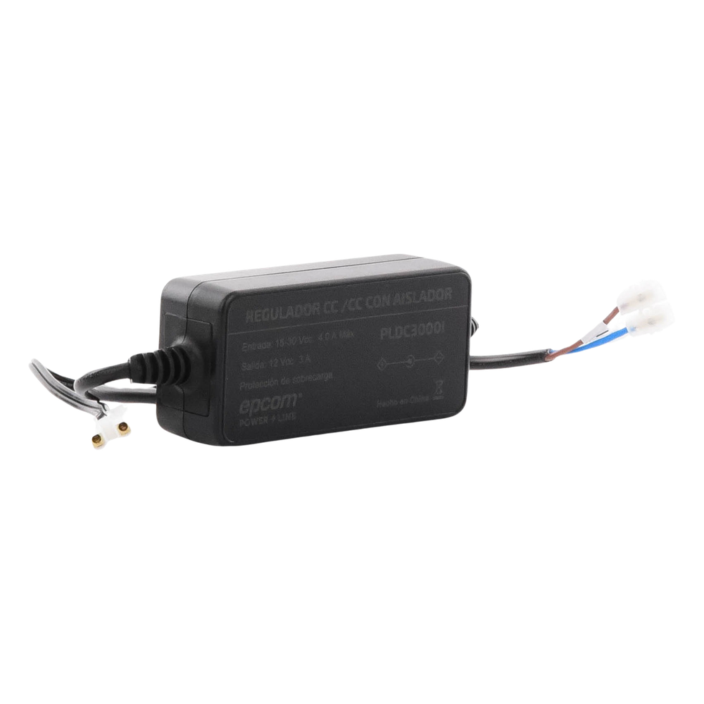 Convertidor de Voltaje con Aislador de 15-30 Vcc a 12 Vcc / 3 Amp Max.