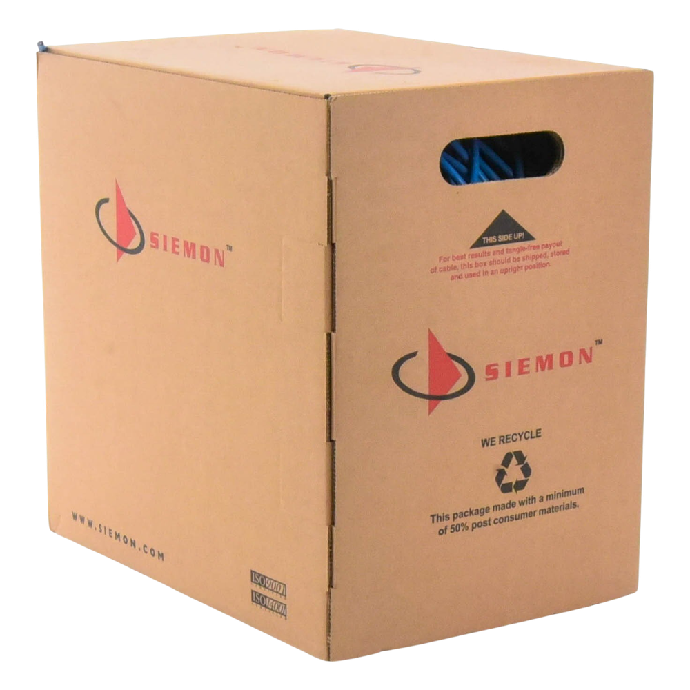 Bobina de Cable UTP Reelex, de 4 Pares, Alto Desempeño Cat6, PVC (CM), Color Azul, 23 AWG, 305 Metros (1000 Pies)