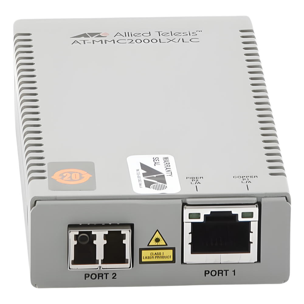 Convertidor de medios Gigabit Ethernet a fibra óptica, conector LC, monomodo (SMF), versión TAA (Trade Agreement Act), 10 km