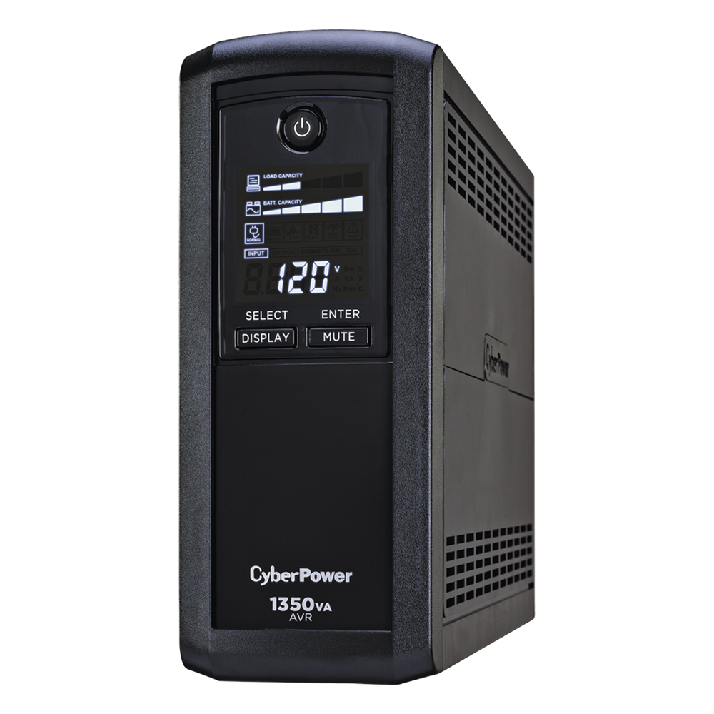 UPS de 1350 VA/815 W, Topología Línea Interactiva, Entrada 120 Vca NEMA 5-15P, Tipo Mini Torre, Con 10 Tomas NEMA 5-15R