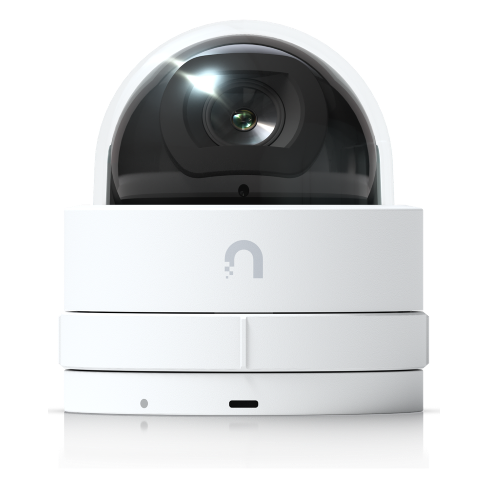 Cámara IP UniFi G5 Domo Ultra, de bajo perfil para interior, 2K (4MPX), ángulo amplio 102.4°, visión nocturna IR hasta 20 mts, detección de eventos, para pared o techo