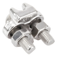 Nudo/ Perro/ Abrazadera Acero Forjado para Cable de 5/16", Acero Inoxidable.