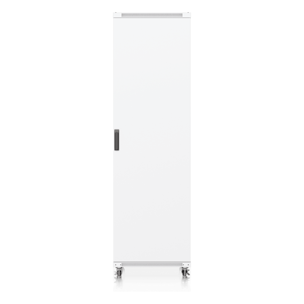 UACC Rack Cabinet 42U (600 × 800 mm) – Gabinete de Piso Totalmente Ensamblado con Ventiladores Integrados, Paneles Removibles, Ruedas con Seguro y Puerta Frontal de Vidrio Templado