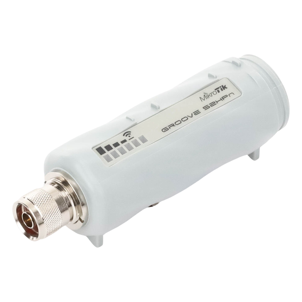 (Groove 52)  Cliente y PtP en 2.4 y 5GHz 802.11 a/b/g/n Conectorizado, Hasta 500mW
