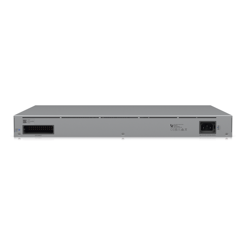 UniFi Switch Pro Max 24 POE, 24 puertos (8 puertos POE++ 2.5 GbE y 16 puertos GbE POE+), 2 puertos SFP+ 10G, 400W, pantalla táctil