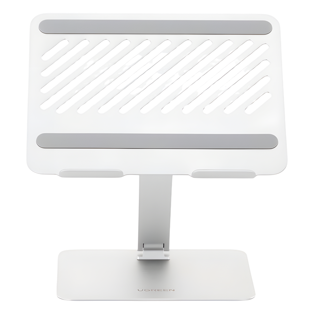 Soporte de Aluminio para Laptop | Ajustable 180° | Soporta Laptops de 10 a 17.3''| Capacidad de Carga 5Kg | Excelente Estabilidad | Diseño Para Alta Disipación de Calor | Altura y Angulo Ajustable | Plegable y Portátil.
