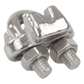 Nudo/ Perro/ Abrazadera Acero Forjado para Cable de 1/8", Acero Inoxidable.