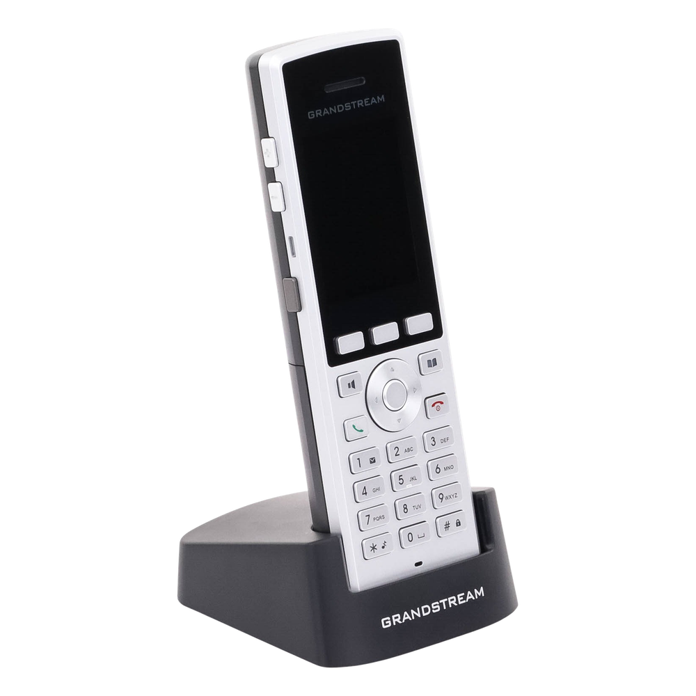 Teléfono WiFi portátil empresarial con 2 lineas y cuentas SIP, Bluetooth y botón Push-to-talk