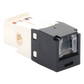 Conector Jack RJ45 Estilo TG con Ventana, Mini-Com, Categoría 6, de 8 Posiciones y 8 Cables, Color Negro
