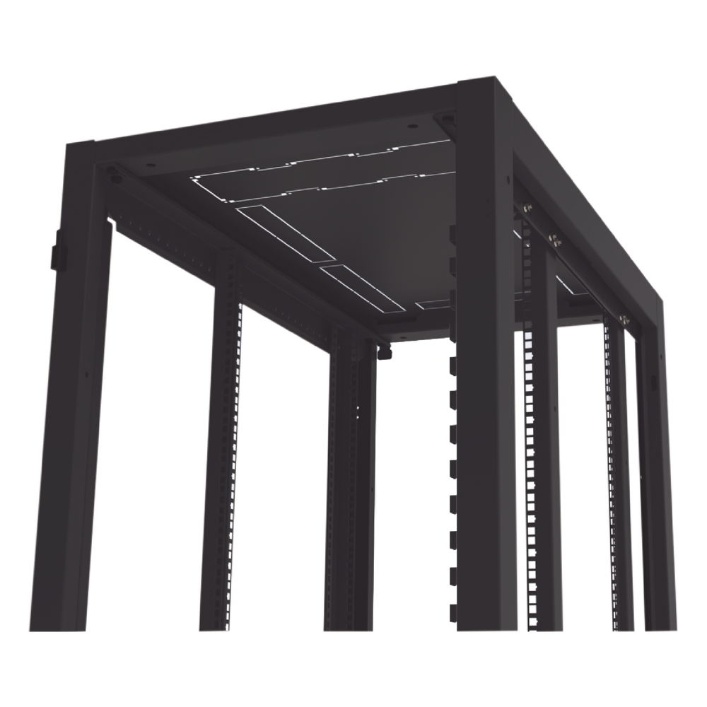 Gabinete para Telecomunicaciones Rack Estándar de 19", 42UR, 600 mm Ancho x 1000 mm Profundidad. Fabricado en Acero, Se envía el Gabinete Armado.