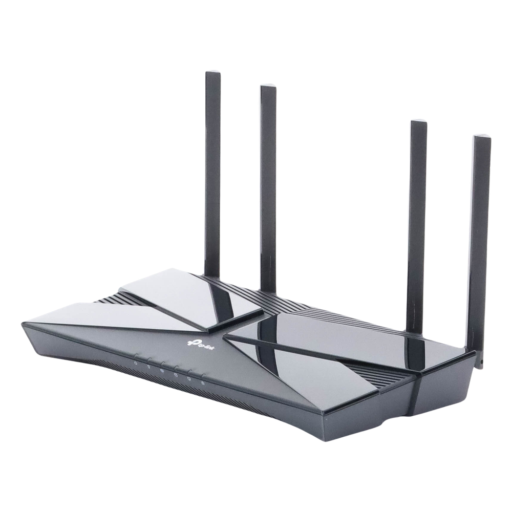 Router WiFi 6 doble banda AX 3000 Mbps /  MU-MIMO y OFDMA / 1 Puerto WAN 10/100/1000 Mbps / 4 Puertos LAN 10/100/1000 Mbps / 4 Potentes Antenas.