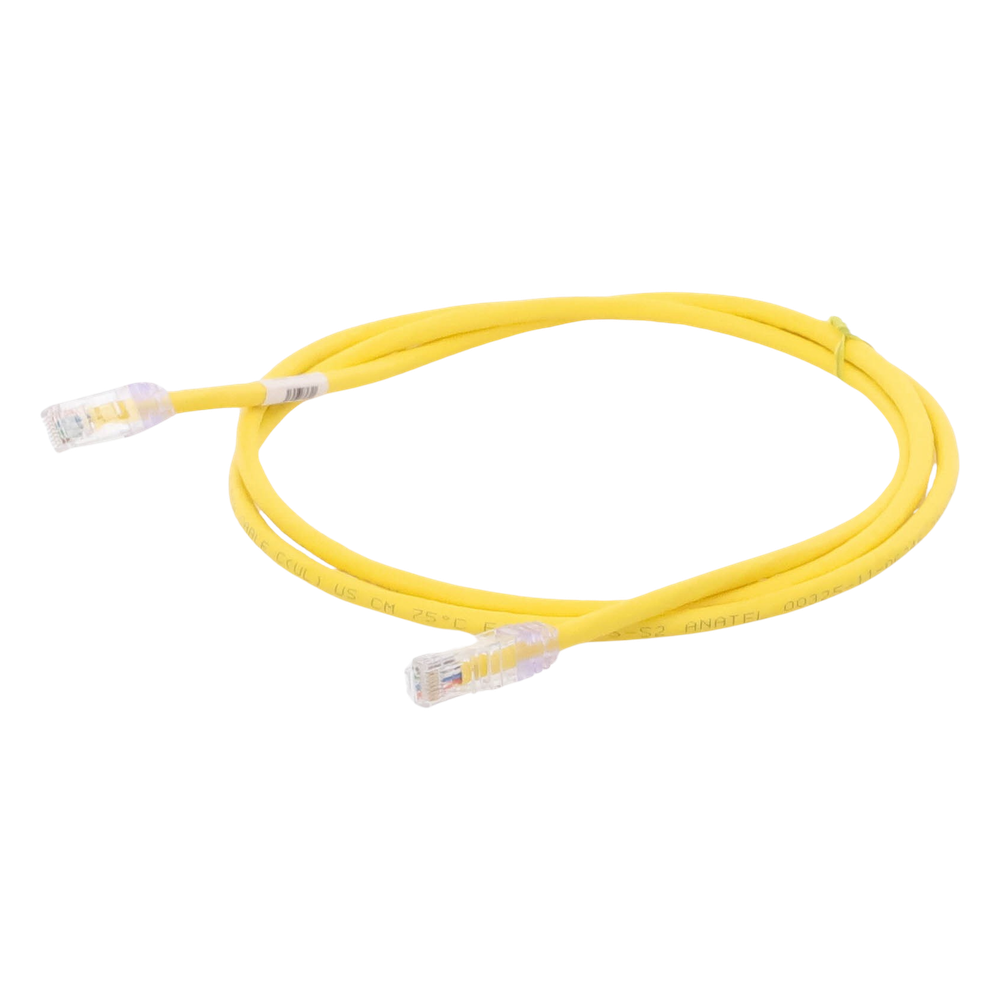 Cable de Parcheo UTP Categoría 6, con Plug Modular en Cada Extremo - 1.5 Metros (4.92 Pies) - Amarillo