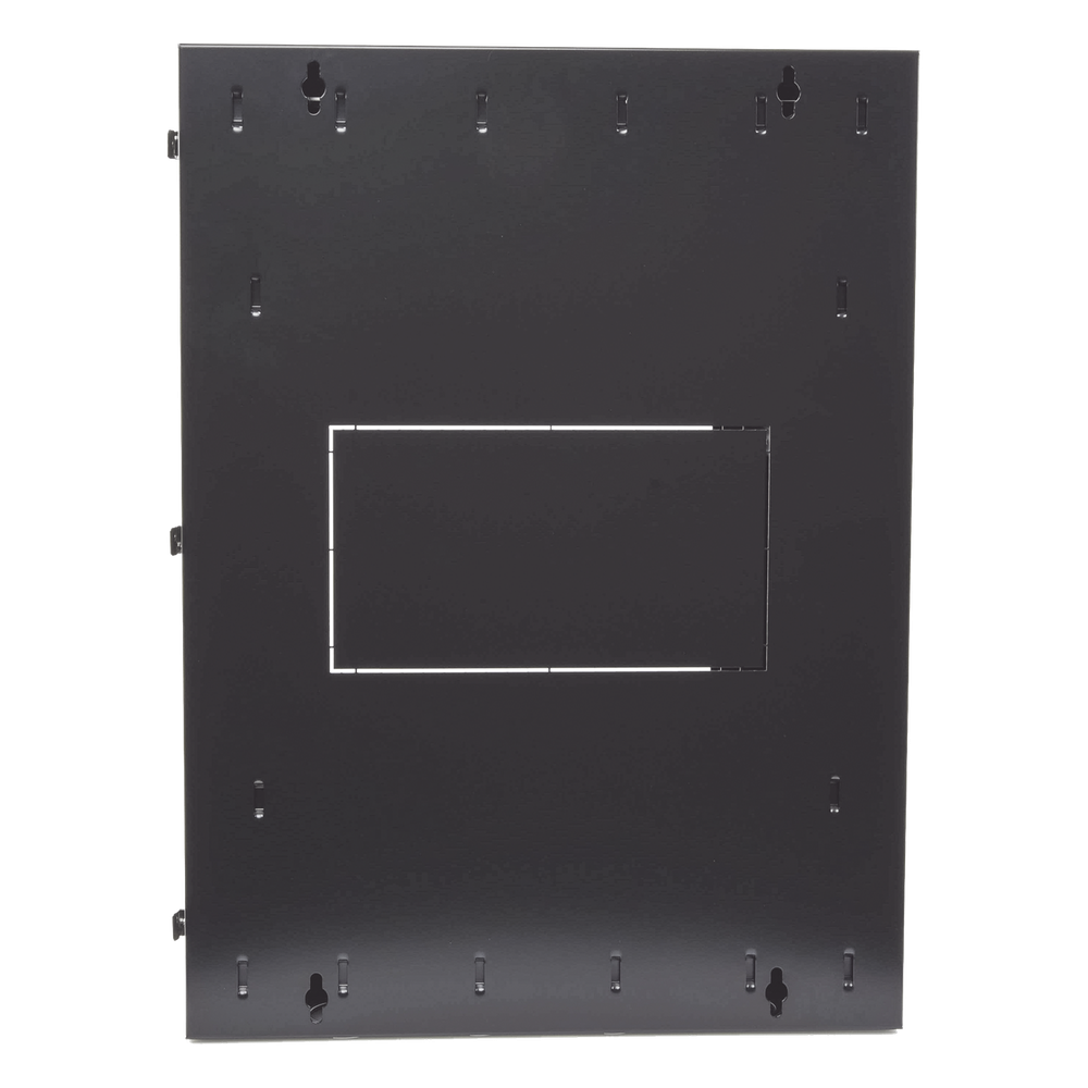 Gabinete PanZone de Montaje en Pared, de 19in, Puerta con Ventana de Seguridad, 18 UR, 635mm de Profundidad, Color Negro