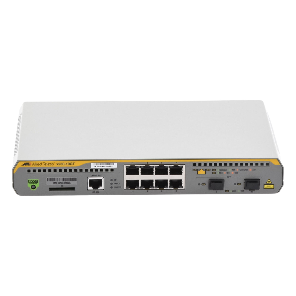 Switch Administrable Capa 3, 8 puertos 10/100/1000 Mbps + 2 puertos SFP Gigabit