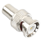 Adaptador en Línea para 75 Ohm, de Conector BNC Macho a RCA Hembra en Aplicaciones de Audio-Video para Cámaras, Monitores y DVR's.