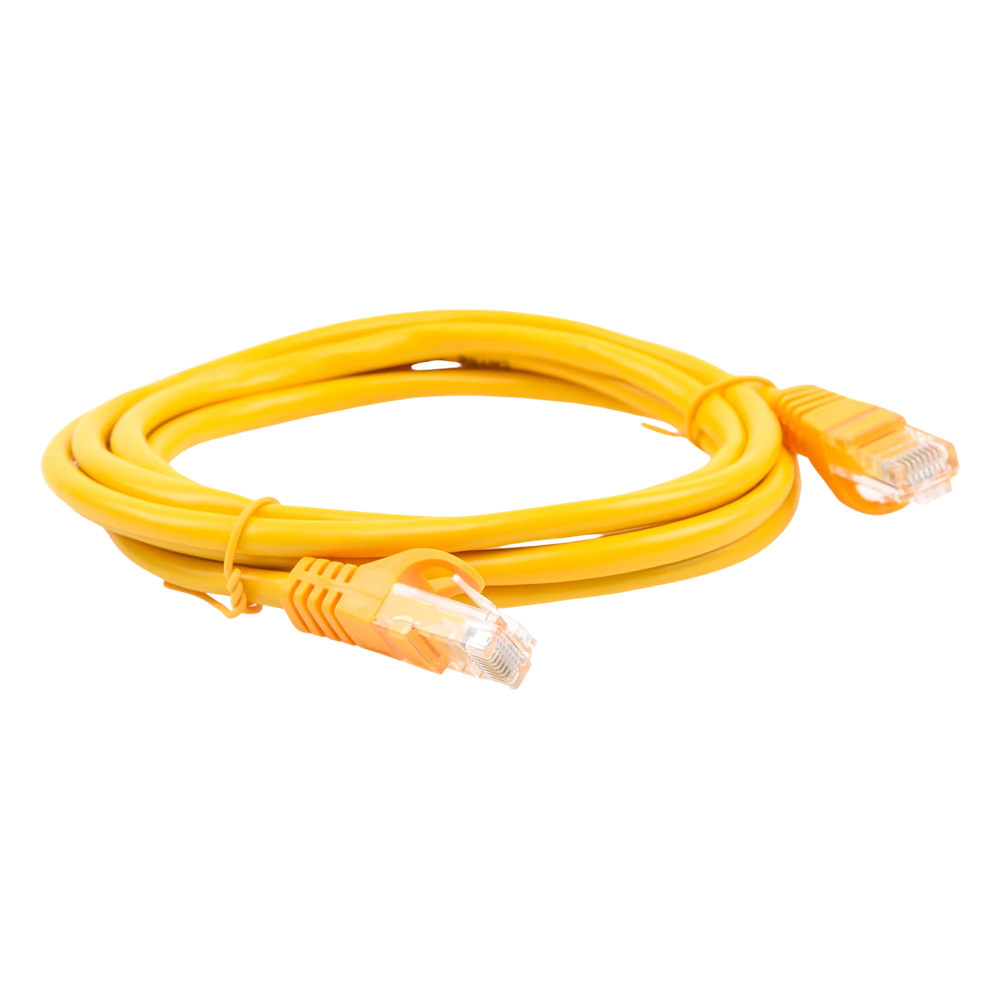 Cable de Parcheo UTP Cat5e - 2.0 Metros (6.56 Pies) - Amarillo