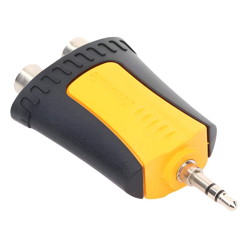 Conector Estéreo | 3.5 mm - 2 x conector Hembra RCA | Adaptador de Carcasa de Plástico