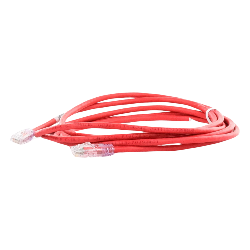 Cable de Parcheo UTP Categoría 6, con Plug Modular en Cada Extremo - 3 Metros (9.84 Pies) - Rojo