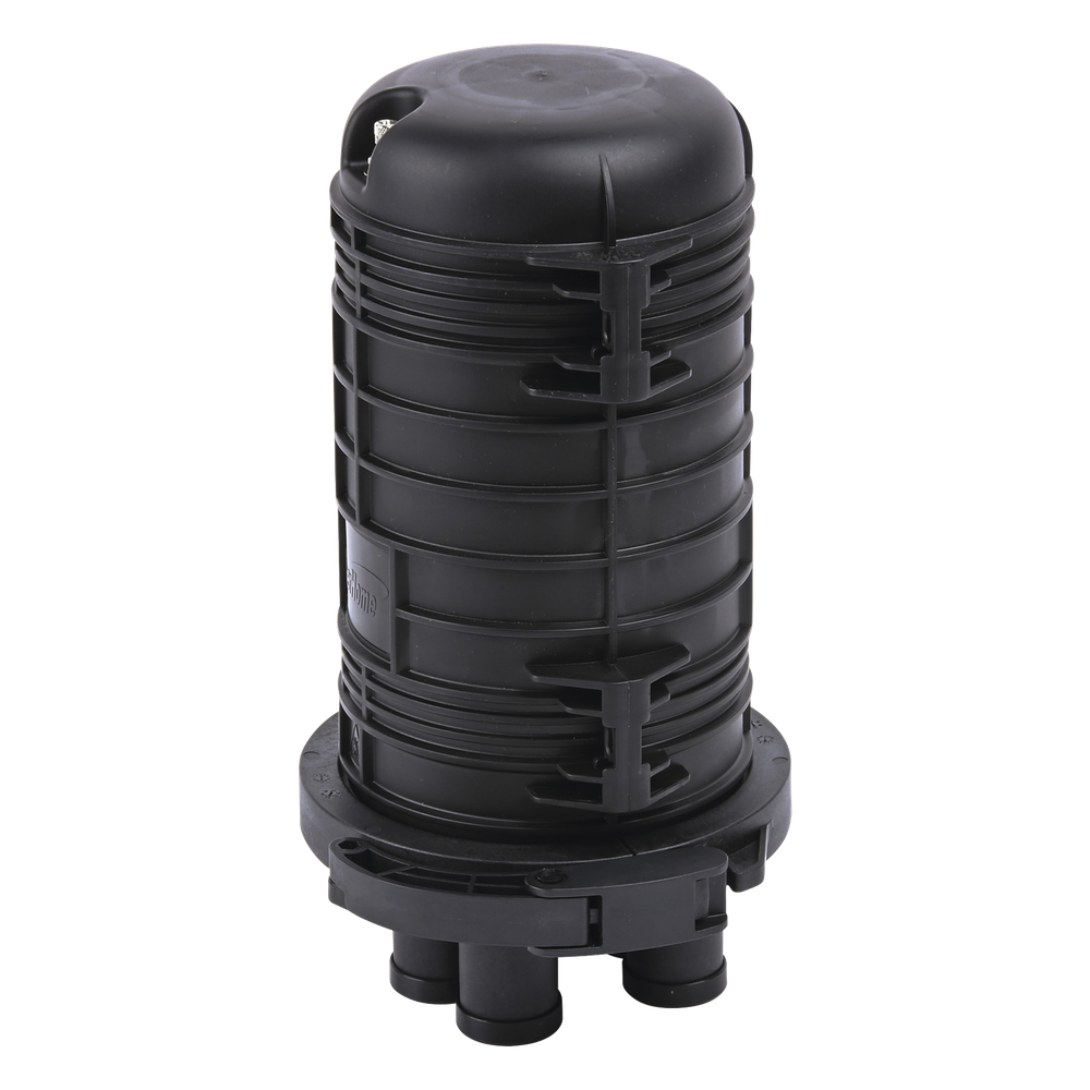 Caja de Distribución de Fibra Óptica Vertical Tipo Domo, Hasta 48 Empalmes, Exterior, IP68