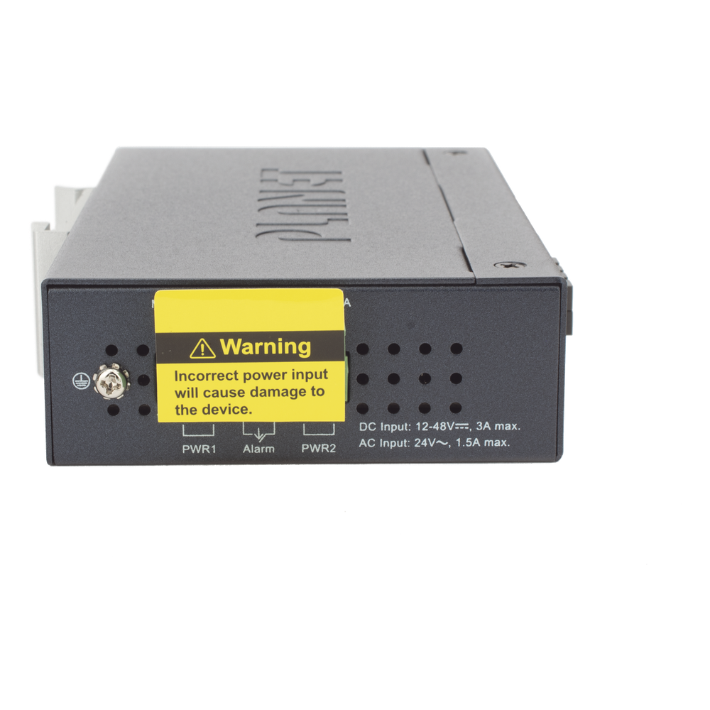 Convertidor de Medios Industrial PoE+ 1000BASE-LX a 10/100/1000BASE-T 802.3at (SC,SM) -20 km