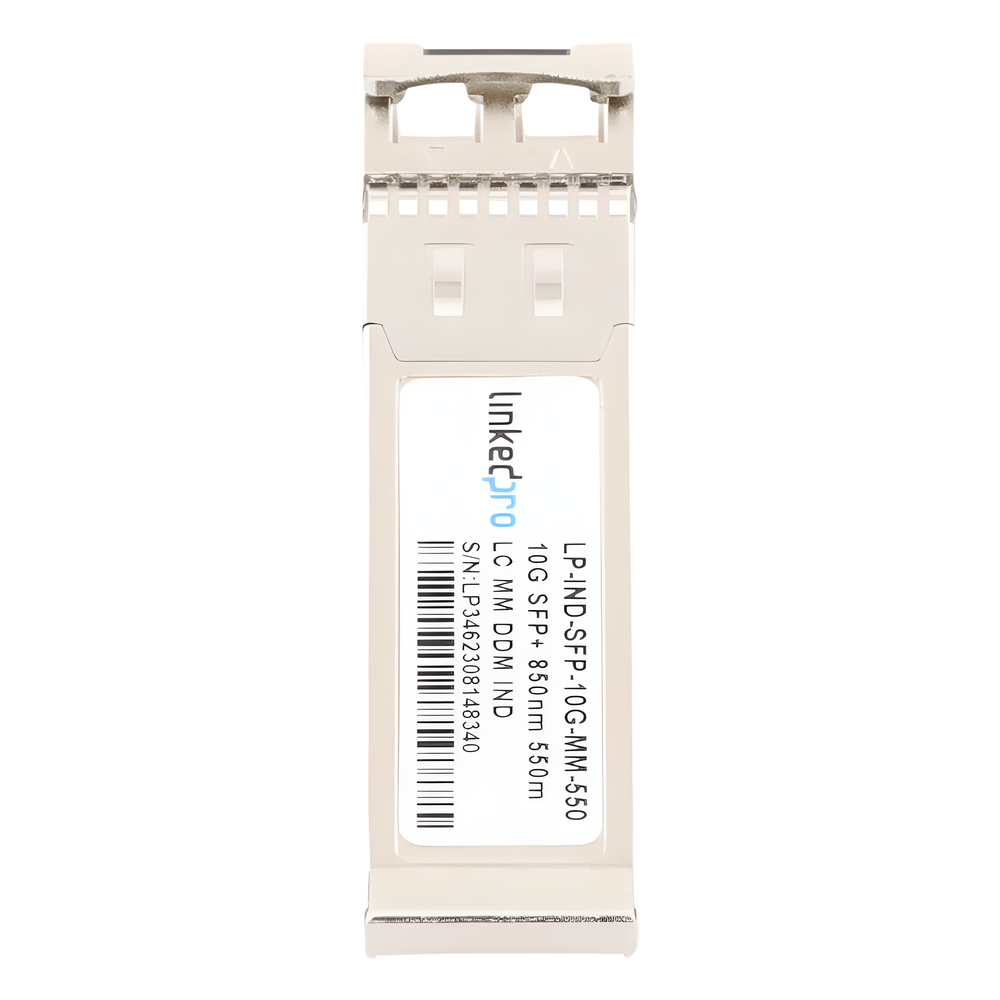 Transceptor Óptico Industrial SFP+ (Mini-Gbic) / Multimodo 850 nm / 10 Gbps / 10GBASE-SR / Conectores LC/UPC Dúplex / DDM / Hasta 550 m