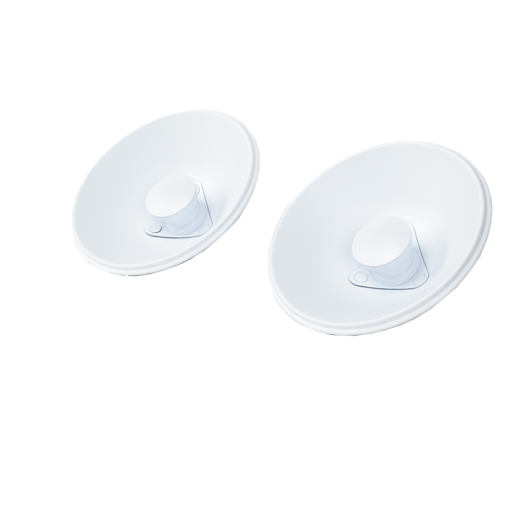 Par de Antenas Modulares Dual Slant, 4.9 - 6.4 GHz, Dimensiones (27 cm), Apertura 45°, Ganancia de 20 dBi, Diseñadas para radio C5x