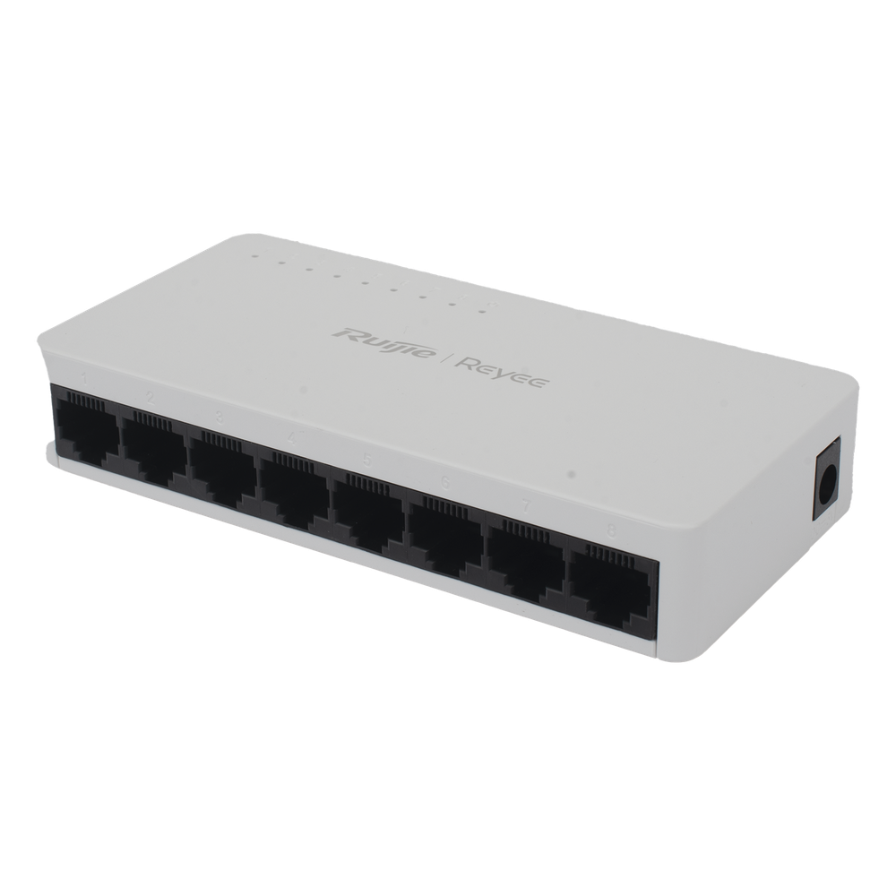 Switch no administrable, Visible en la Topología de la Nube, con 8 puertos Gigabit 1G
