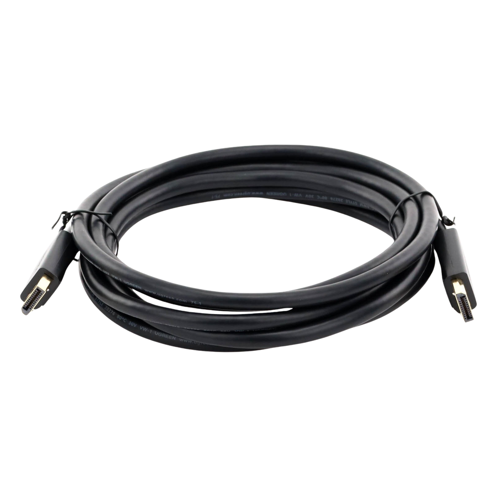 Cable DisplayPort 1.2 Macho a Macho | Longitud 3 Metros (9.84 Pies) | Versión DP1.2 | Soporta 4K@60Hz; 2K@144Hz | Soporta 3D | Color Profundo de 8 y 10 Bits | Blindaje Interno Múltiple | Cobre Estañado 28AWG | Botón de Liberación