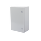 Gabinete de Acero IP66 Uso en Intemperie (400 x 600 x 250 mm) con Placa Trasera Interior Metálica y Compuerta Inferior Atornillable (Incluye Chapa y Llave T).