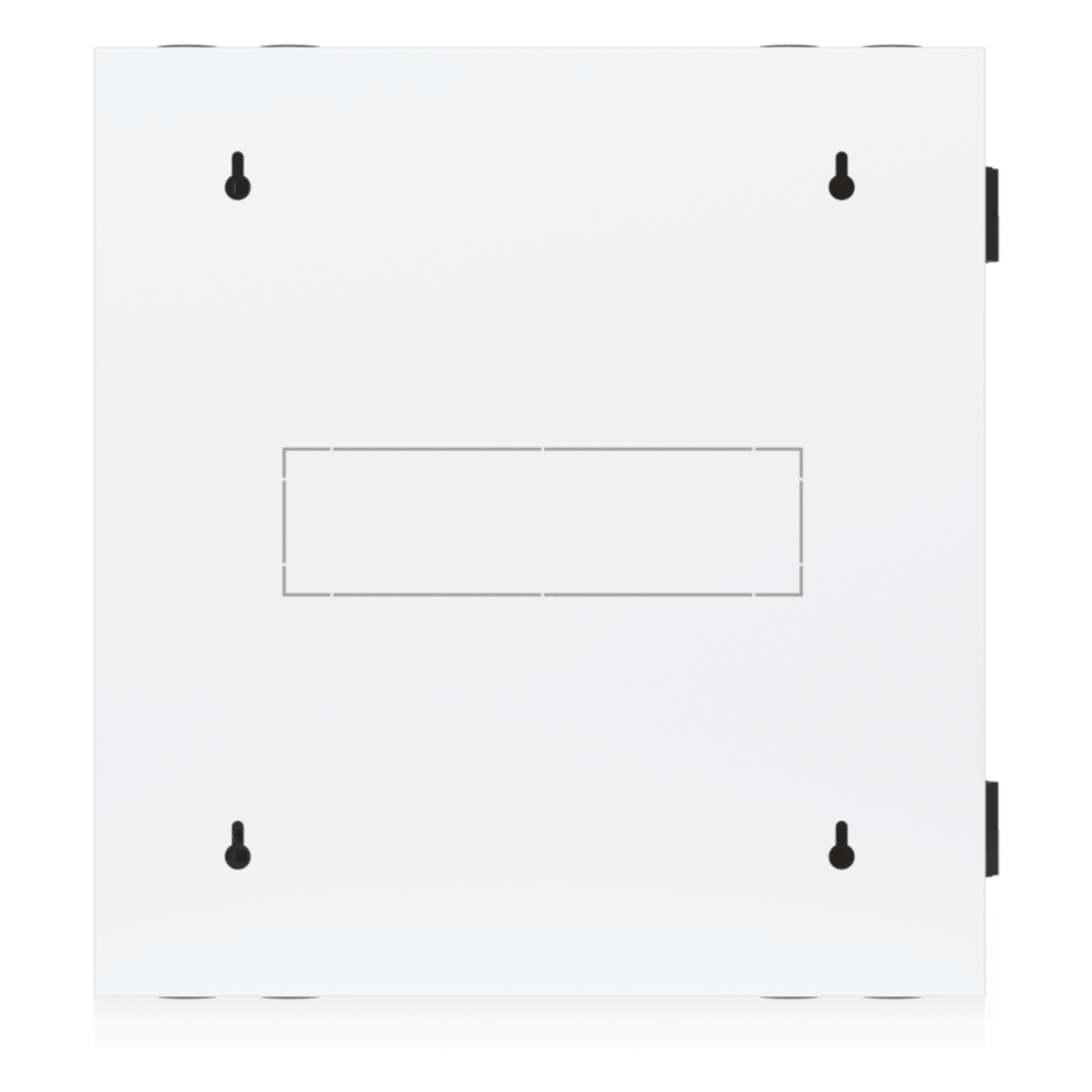 UACC Rack Cabinet 12U (600 x 703 mm) - Gabinete Cerrado para Montaje en Pared con Puerta Frontal de Vidrio Templado, Puerta Trasera Abatible (Swing-Out) y Paneles Laterales Removibles con Llave