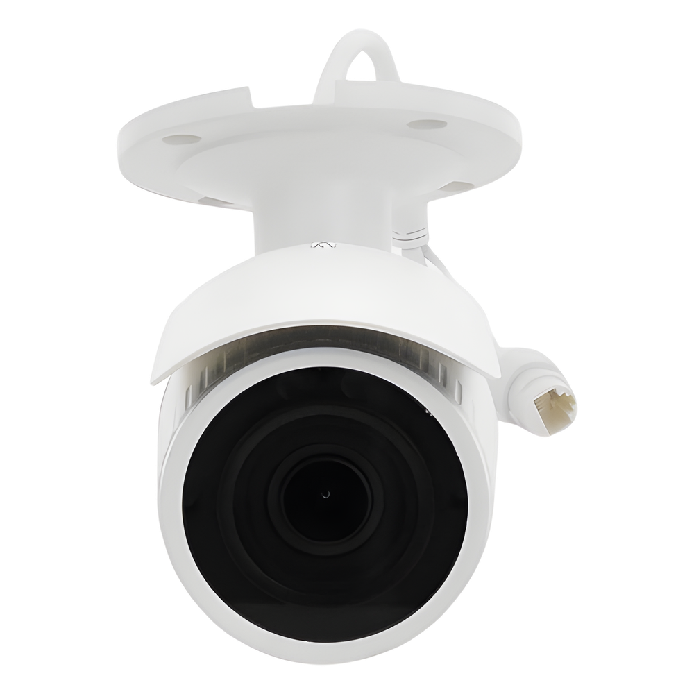 Bala IP 4 Megapixel / Lente Motorizado 2.8 - 12 mm / 30 mts IR EXIR / PoE / Exterior IP67 / WDR 120 dB / Micro SD / ONVIF