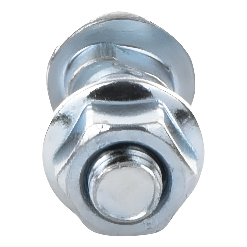 Tornillo + tuerca milimétrico, con acabado Electro Zinc