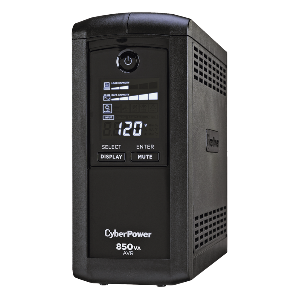 UPS de 850 VA/510 W, Topología Línea Interactiva, Entrada 120 Vca NEMA 5-15P, Tipo Mini Torre, Con 9 Tomas NEMA 5-15R