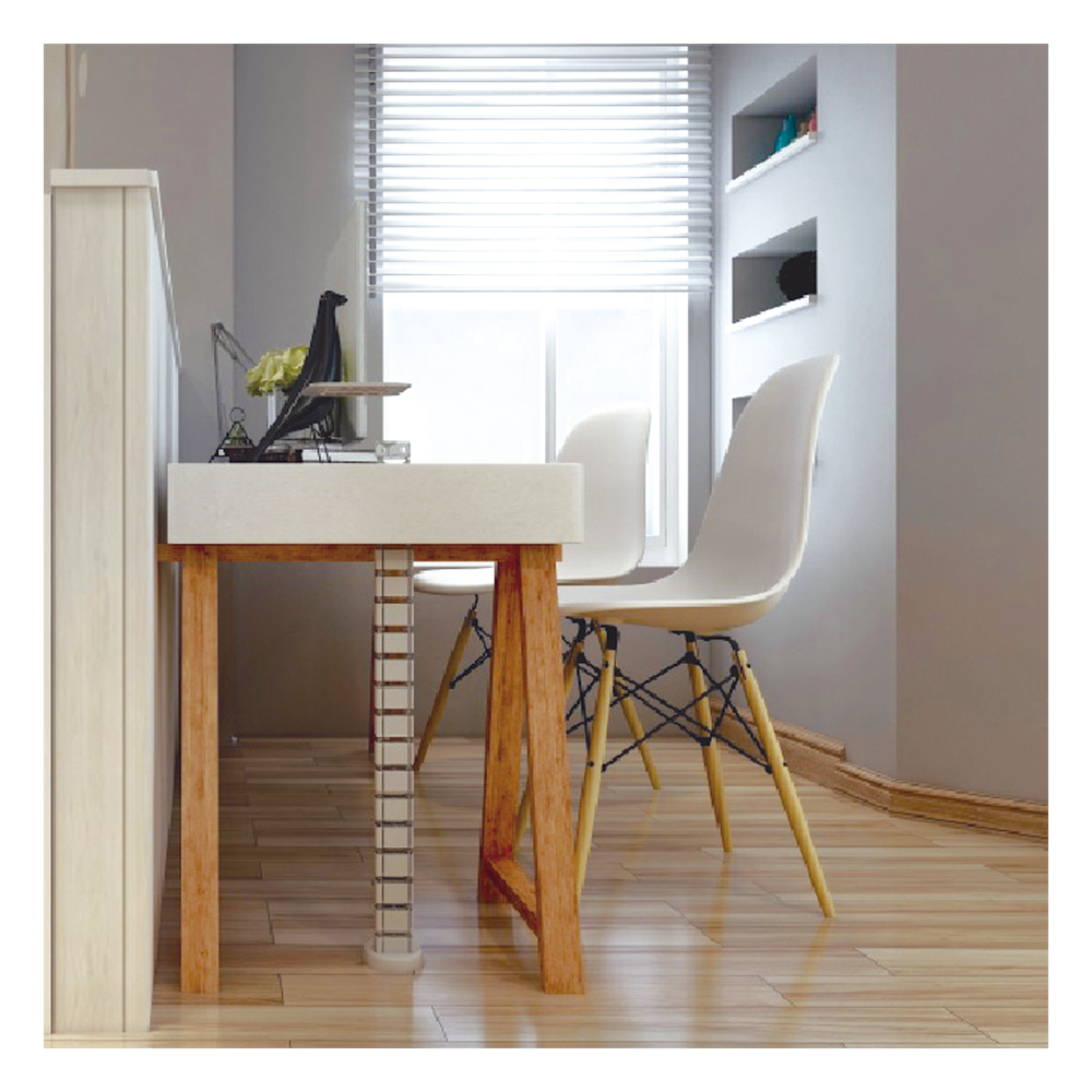 Organizador de Cables Vertical Articulado, Ideal para Llevar los Cables del Piso a Mesa o a la Cubierta del Escritorio de Manera Segura