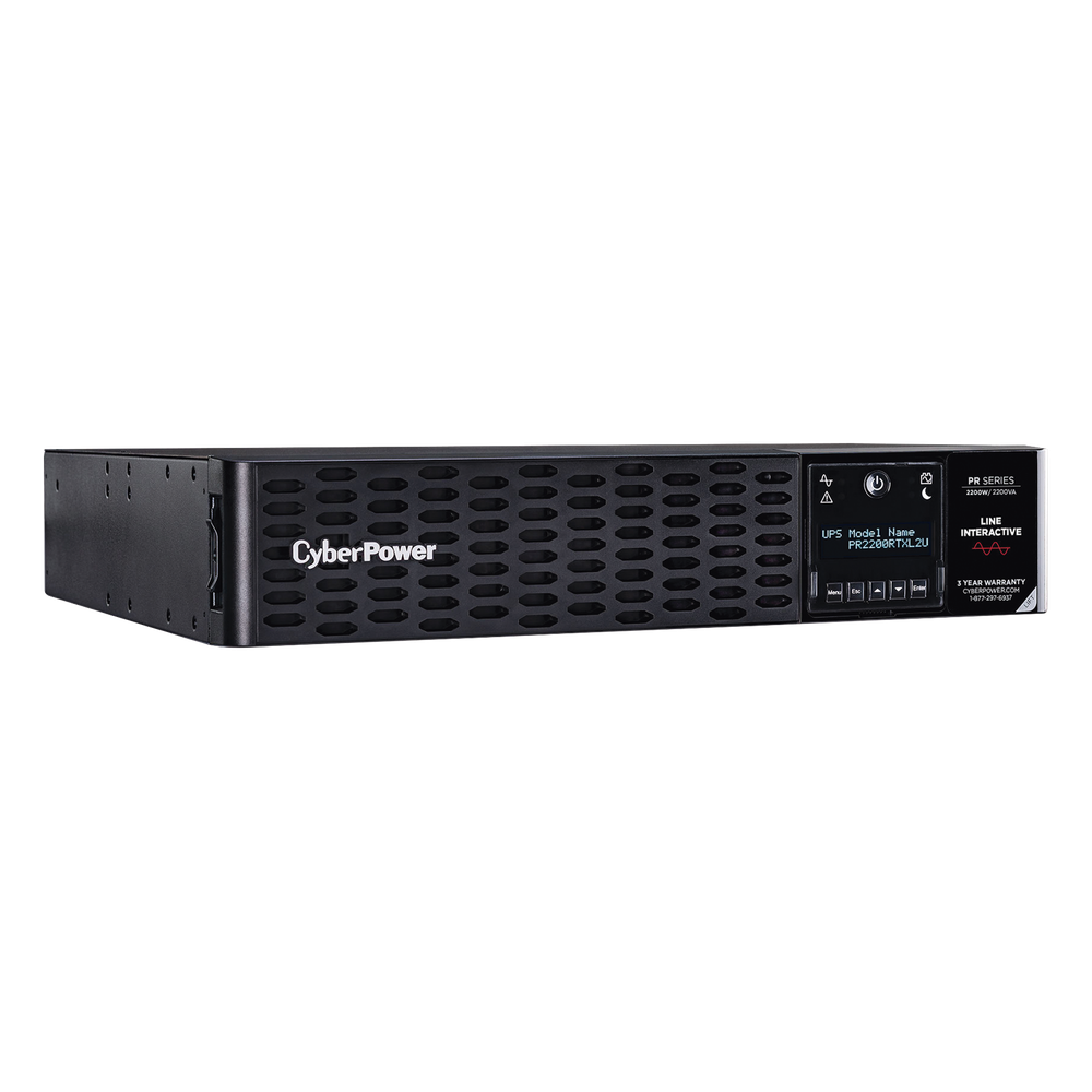 UPS de 2200 VA/2200 W, Topología Línea Interactiva, Entrada 120 Vca NEMA L5-30P, Onda Senoidal Pura, Torre o Rack 2 UR, Con 8 Tomas NEMA 5-20R