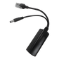 Cable divisor PoE pasivo de 48-55 Vcc @ 12 Vcc, 2 A. Aplicaciones como adaptar micrófonos en cámaras IP
