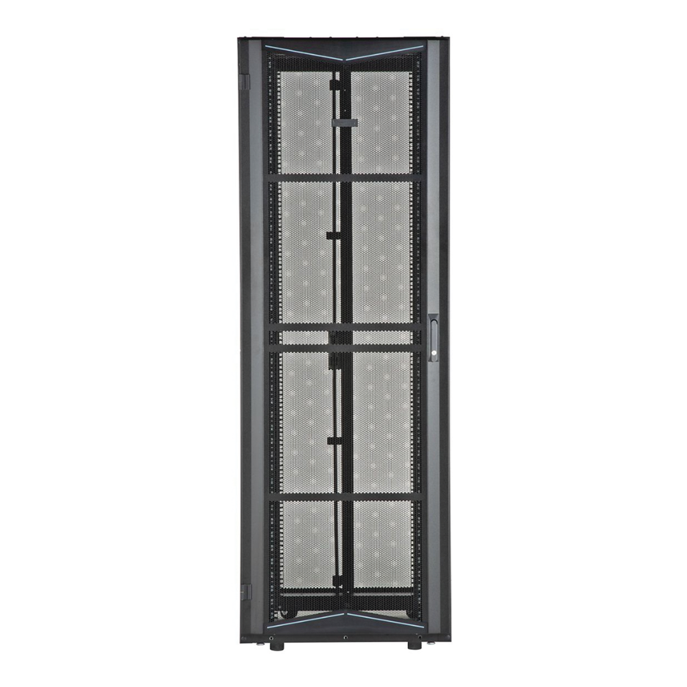 Gabinete FlexFusion para Centros de Datos, 42 UR, 700 mm de Ancho, 1200 mm de Profundidad, Fabricado en Acero, Color Negro