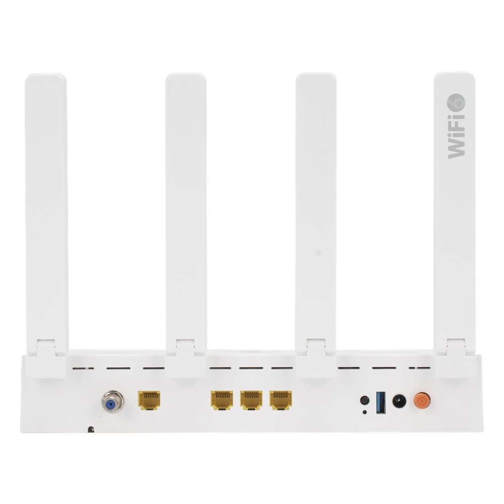 ONU GPON/EPON con Wi-Fi 6 AX1500 / 1 Puerto CATV / 4 Puertos Gigabit / Puerto PON SC/APC