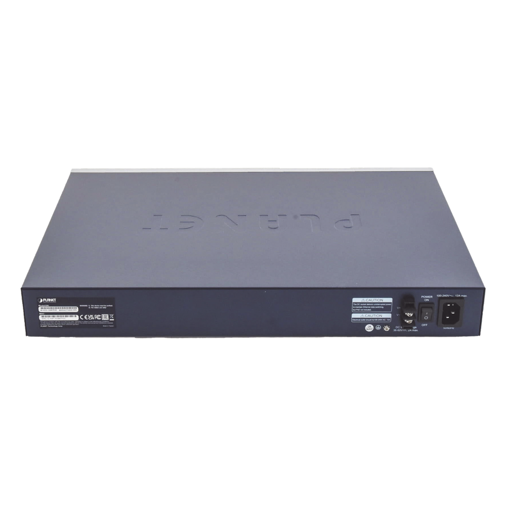Switch Administrable L3, 24 puertos Gigabit PoE 802.3bt, 2 puertos 10G SFP+, Pantalla Tactil, Fuente Redundante, (600W)