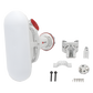 Antena asimétrica de 90° (90°H 25°V) 16 dBi tipo cuerno 5180-6000 MHz altamente eficiente, sin cables, sin perdidas, sin lóbulos listas para TwistPort, Montaje mejorado