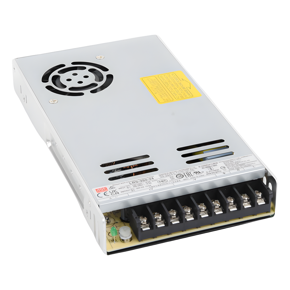 Fuente de Poder Industrial Conmutada 350W de Potencia, 24Vcc, 14.6A