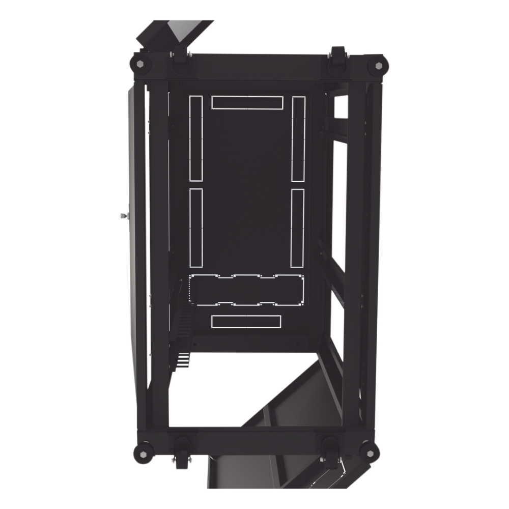 Gabinete Profesional para Telecomunicaciones de 24UR, 600 mm de Ancho x 1000 mm de Profundidad, Se envía el Gabinete Armado.