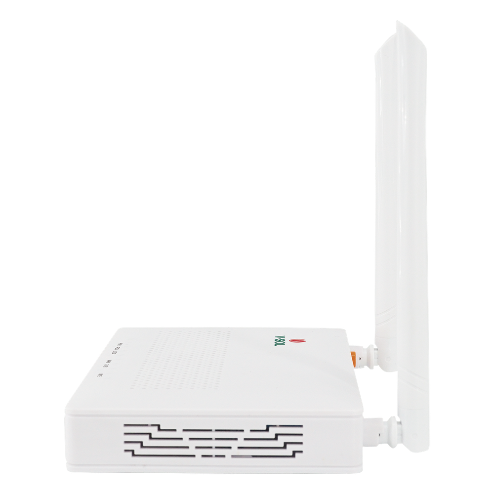 ONU Dual G/EPON con Wi-Fi en 2.4 GHz + 4 puertos LAN Gigabit, hasta 300 Mbps vía inalámbrico